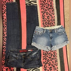 Vintage BONGO jeans/shorts bundle